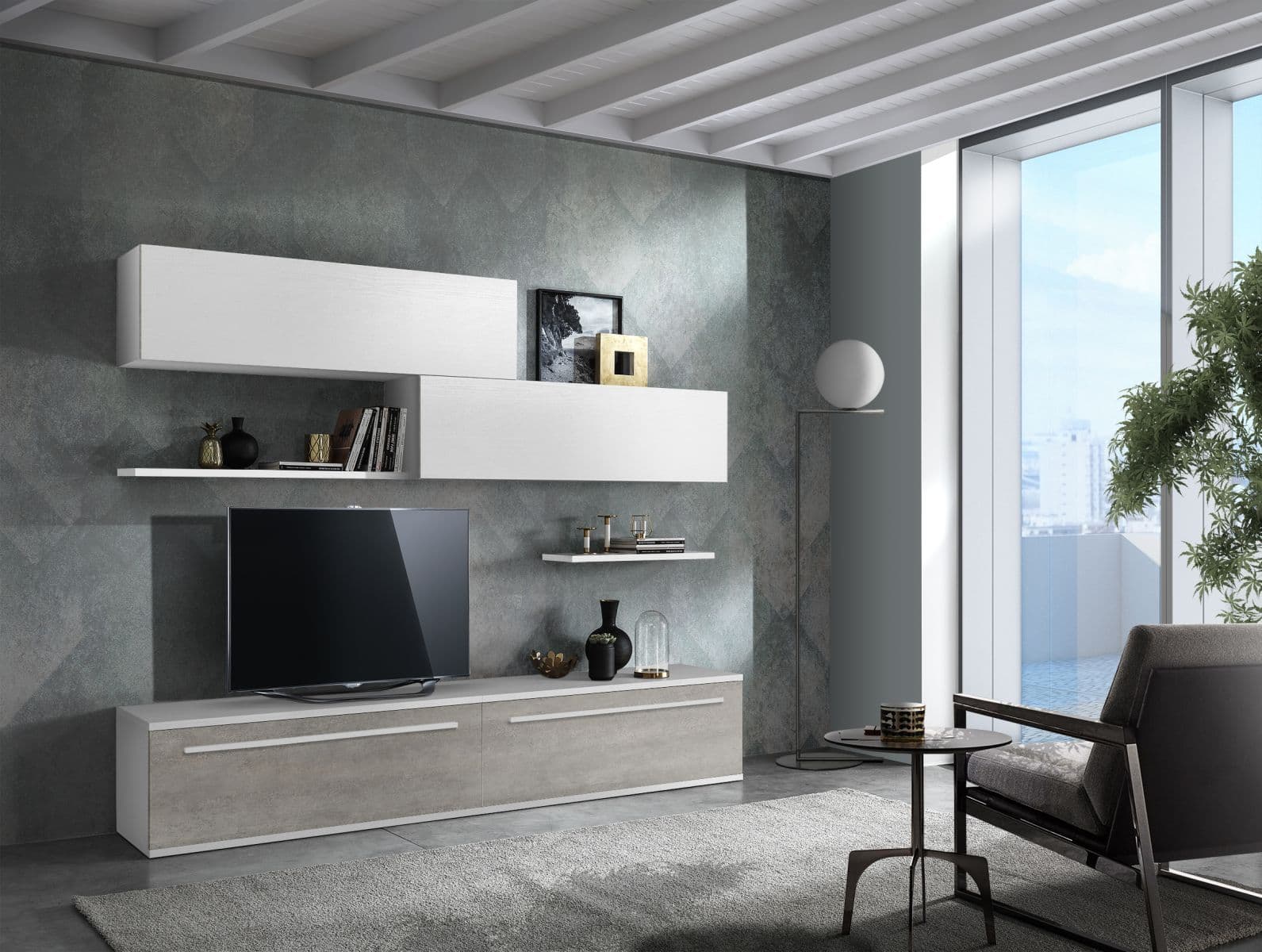 Soggiorno SG07: Stile, Funzionalità e Armonia Quotidiana - Immagine 1