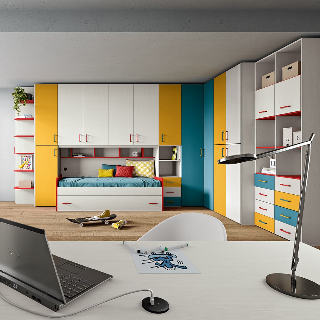 Cameretta OMNIA 6.14: Design Funzionale per l'Indipendenza Adolescente - Immagine 1