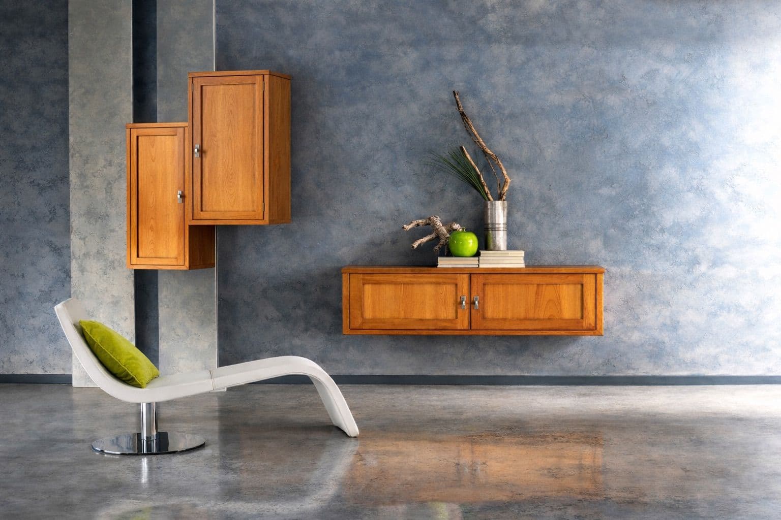 Pensile Verticale in Legno Naturale – Minimal Design - Immagine 1