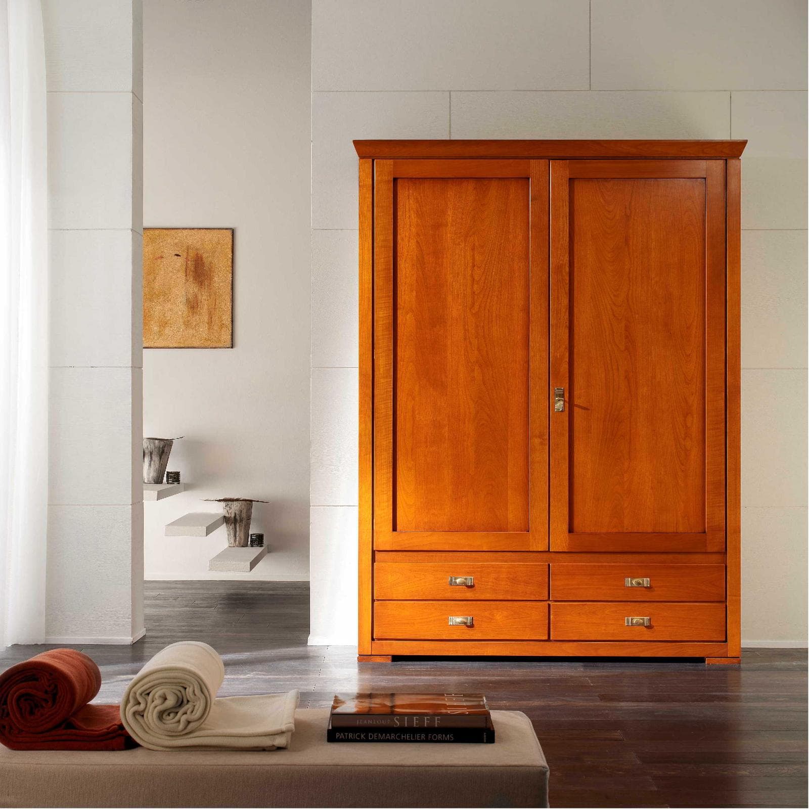 Armadio Slim a 2 Ante e 4 Cassetti – Organizzazione Perfetta - Immagine 1