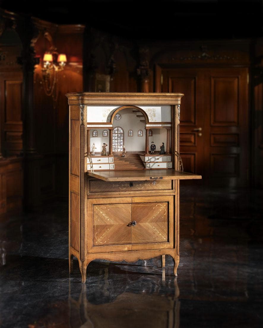 Un Tesoro di Ebanisteria: Secretaire "Le Chateau" - Immagine 1