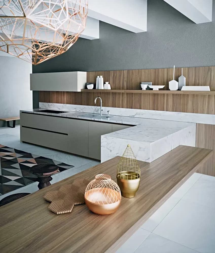 Cucina con penisola Dibiesse Area 22