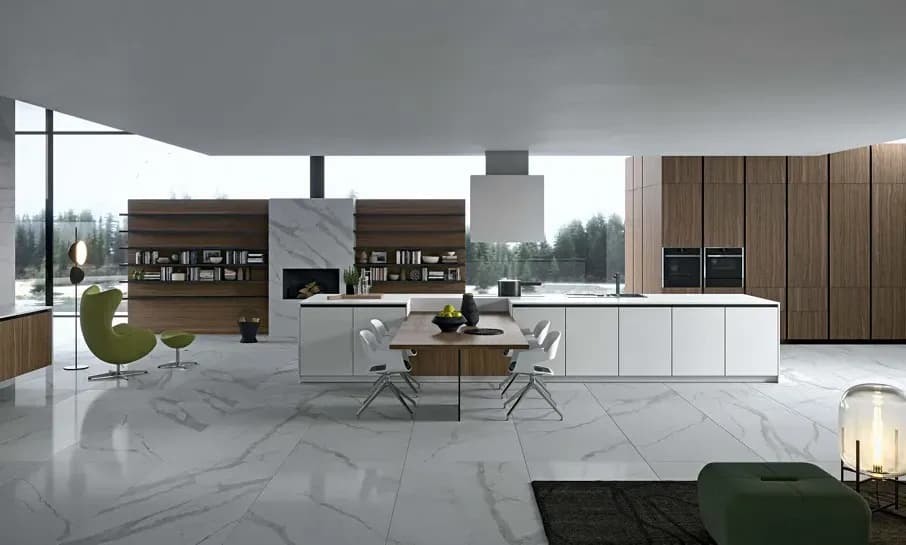 Cucina Vestimi con isola Dibiesse