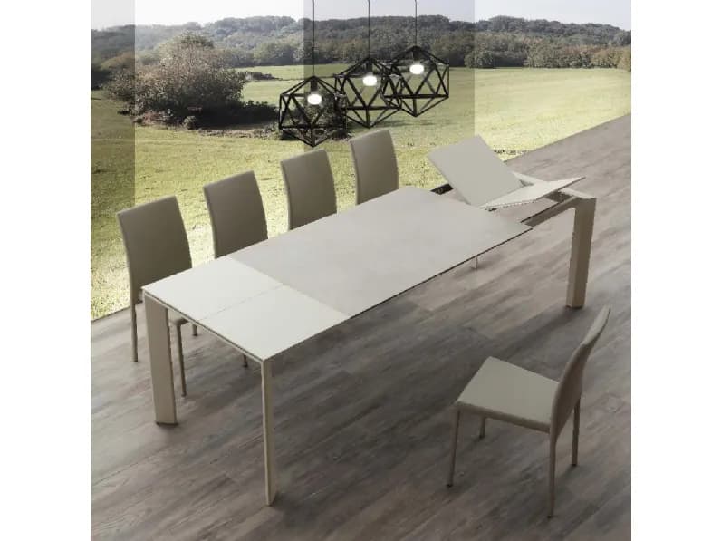 Tavolo in ceramica rettangolare 637 ceramique duo