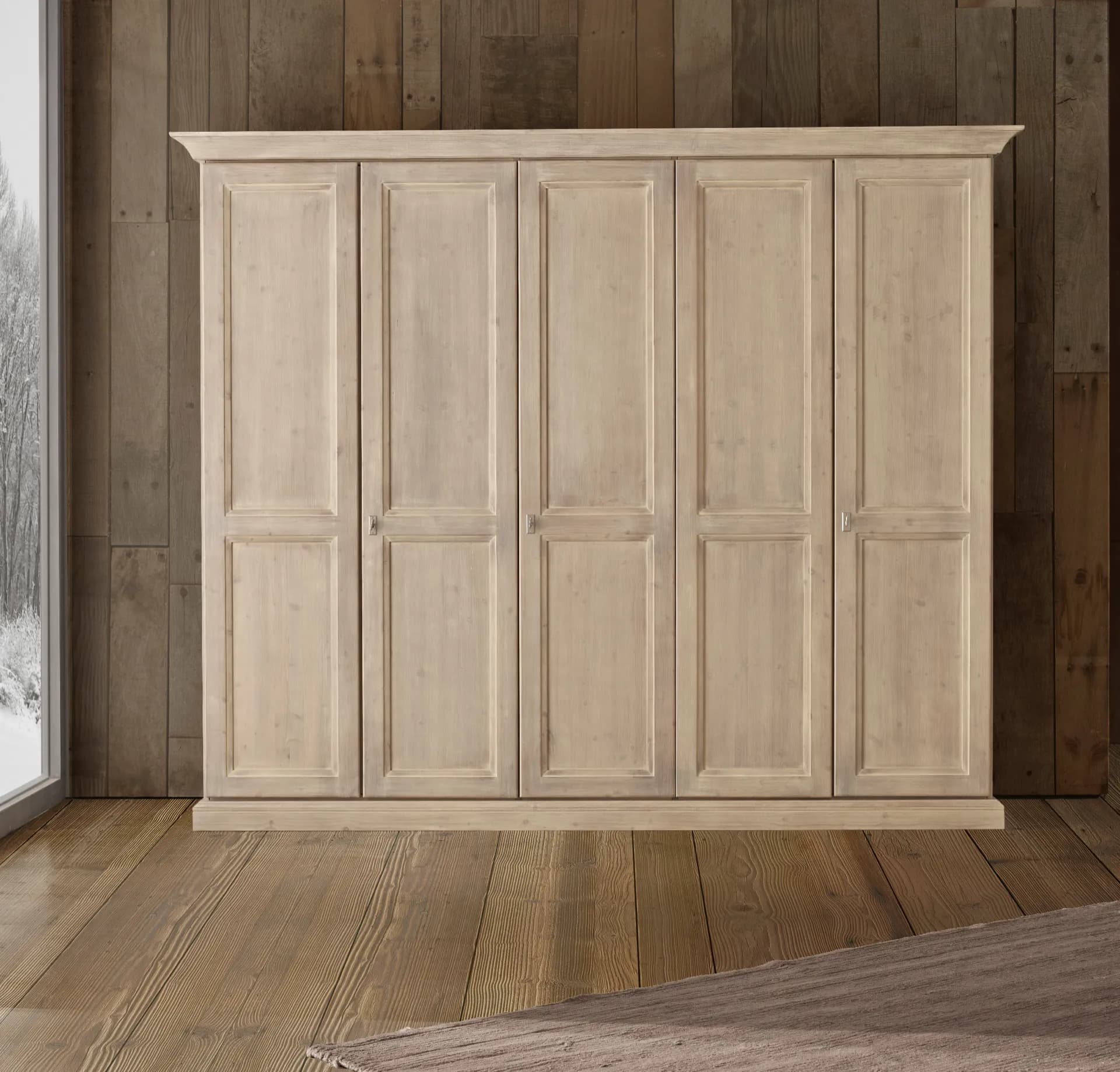 Armadio in Legno Massello Abete Essence – Eleganza rustica, qualità senza compromessi