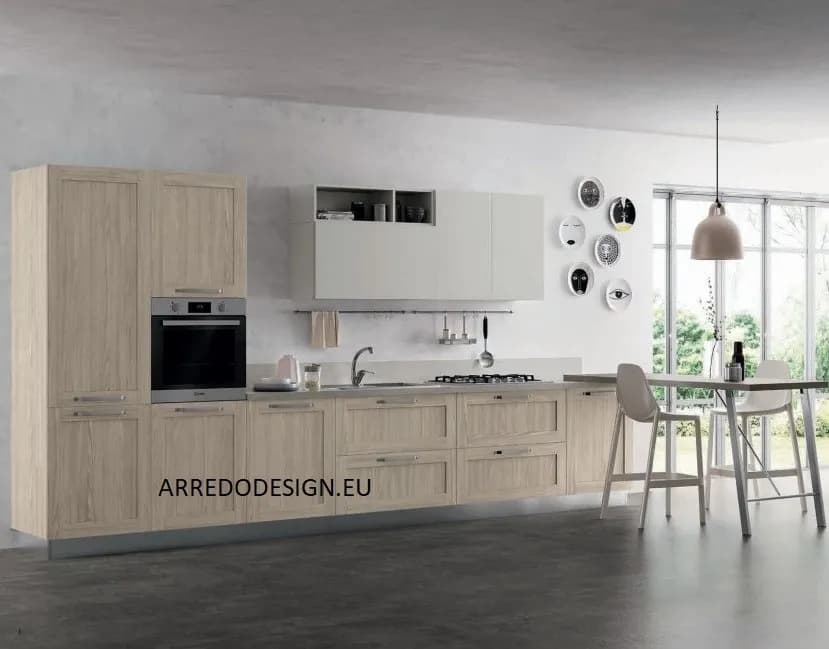 Cucina Artigianale Pd12* – Lineare Moderna con Elettrodomestici – Sconto 50