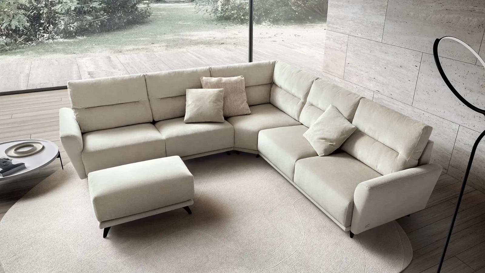 Divano angolare Victor di Doimo Salotti – Offerta Outlet su misura
