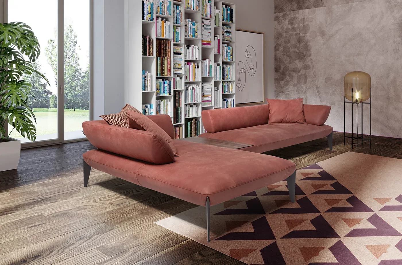 Divano Avenue di Egoitaliano – Design Moderno con Penisola e Rivestimento Idrorepellente