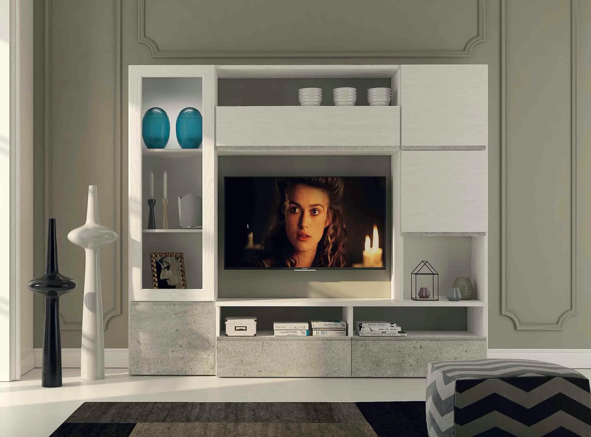 Parete Attrezzata Velvet One - Design Moderno e Prezzo Imbattibile