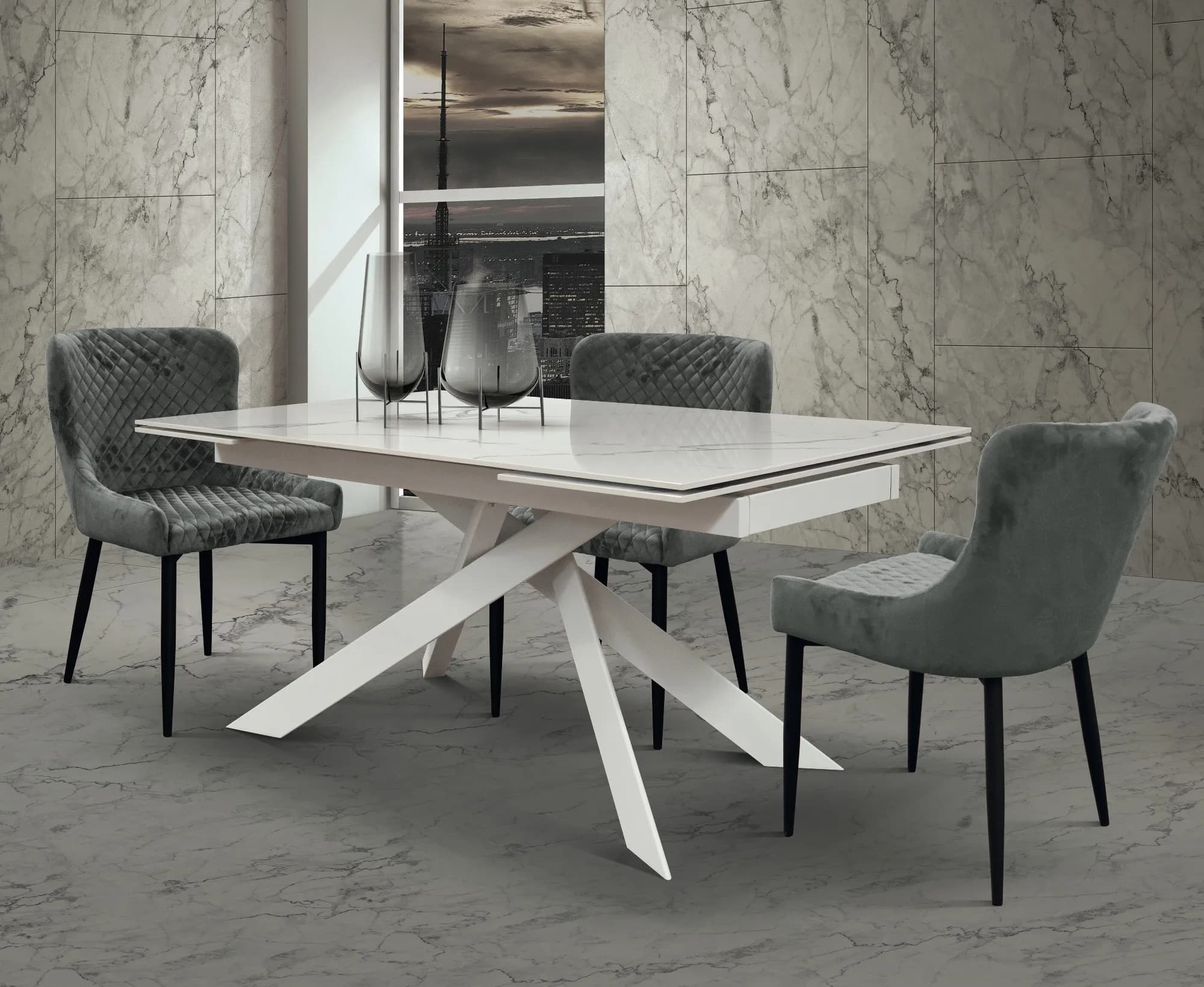 Tavolo Marble Lux Collezione Esclusiva – Eleganza, Design e Praticità
