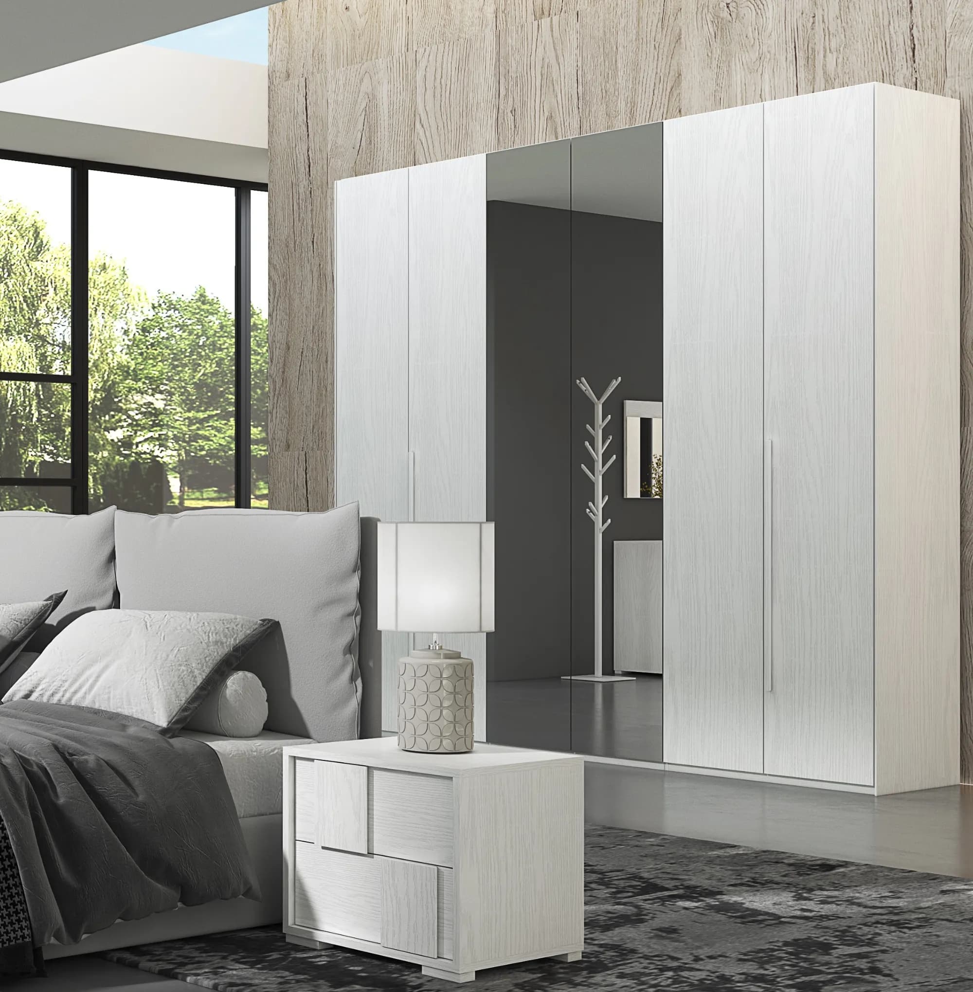 Armadio Mirror 6 Ante Battenti con Ante Specchio Posizionabili — Stile Moderno e Design Personalizzabile a Prezzo Outlet