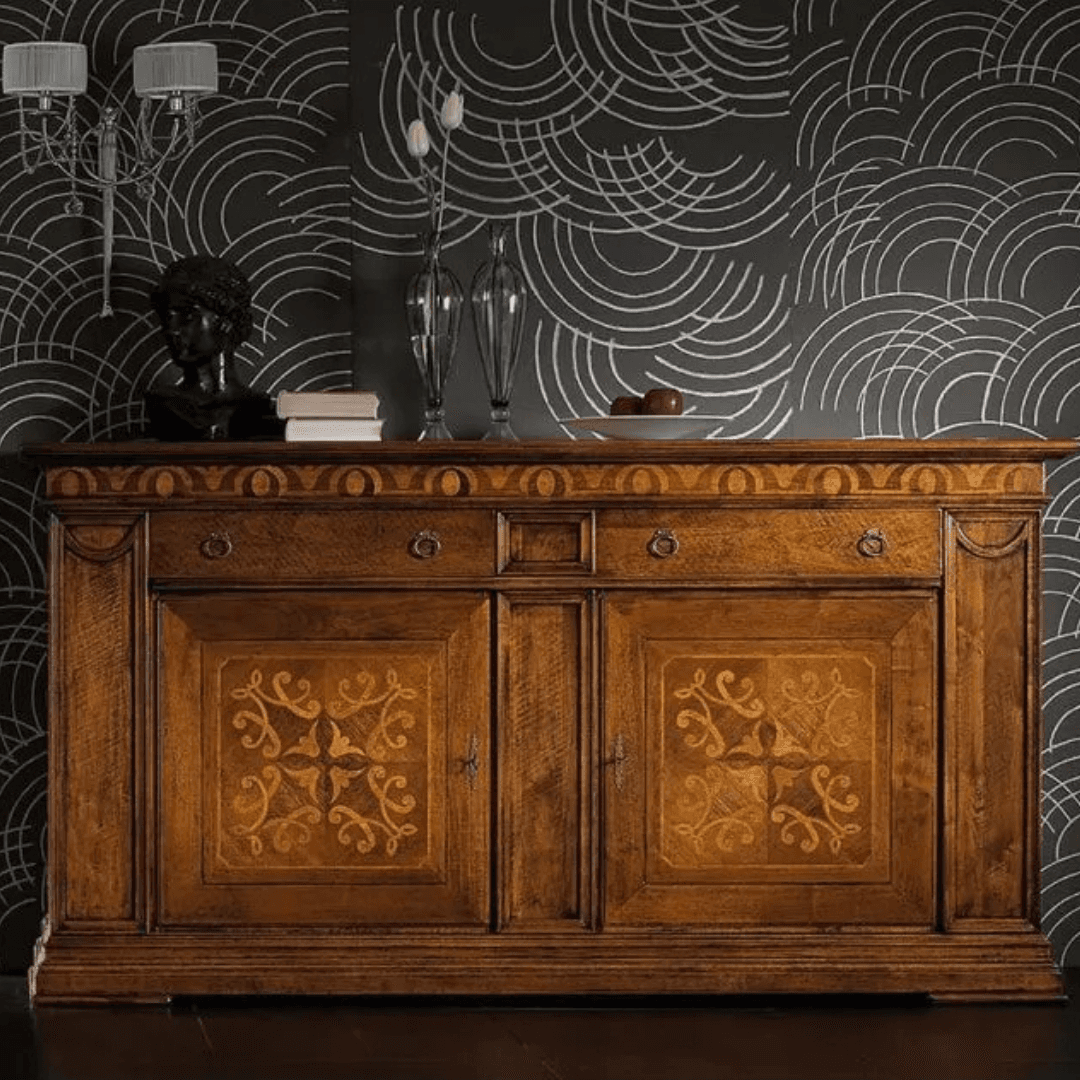 Madia Ca' Venier CV02/D in Noce Massiccio Cantiero — Prezzo Outlet