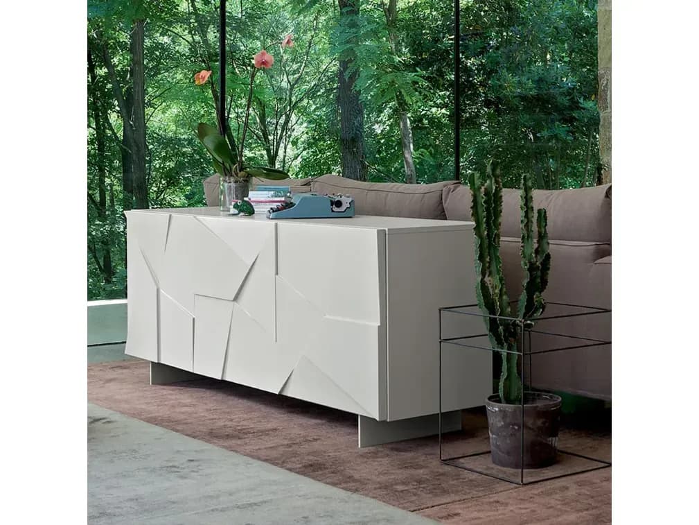Madia “Concrete” Dall’Agnese — Design Moderno, Ante Pantografate | Prezzo Scontato