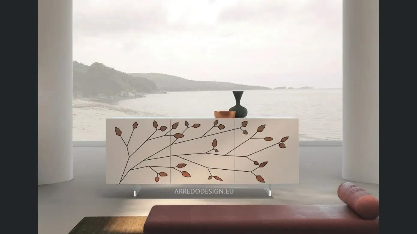 Madia Folium con ante incise – Prezzo Outlet Esclusivo! – Design Made in Italy