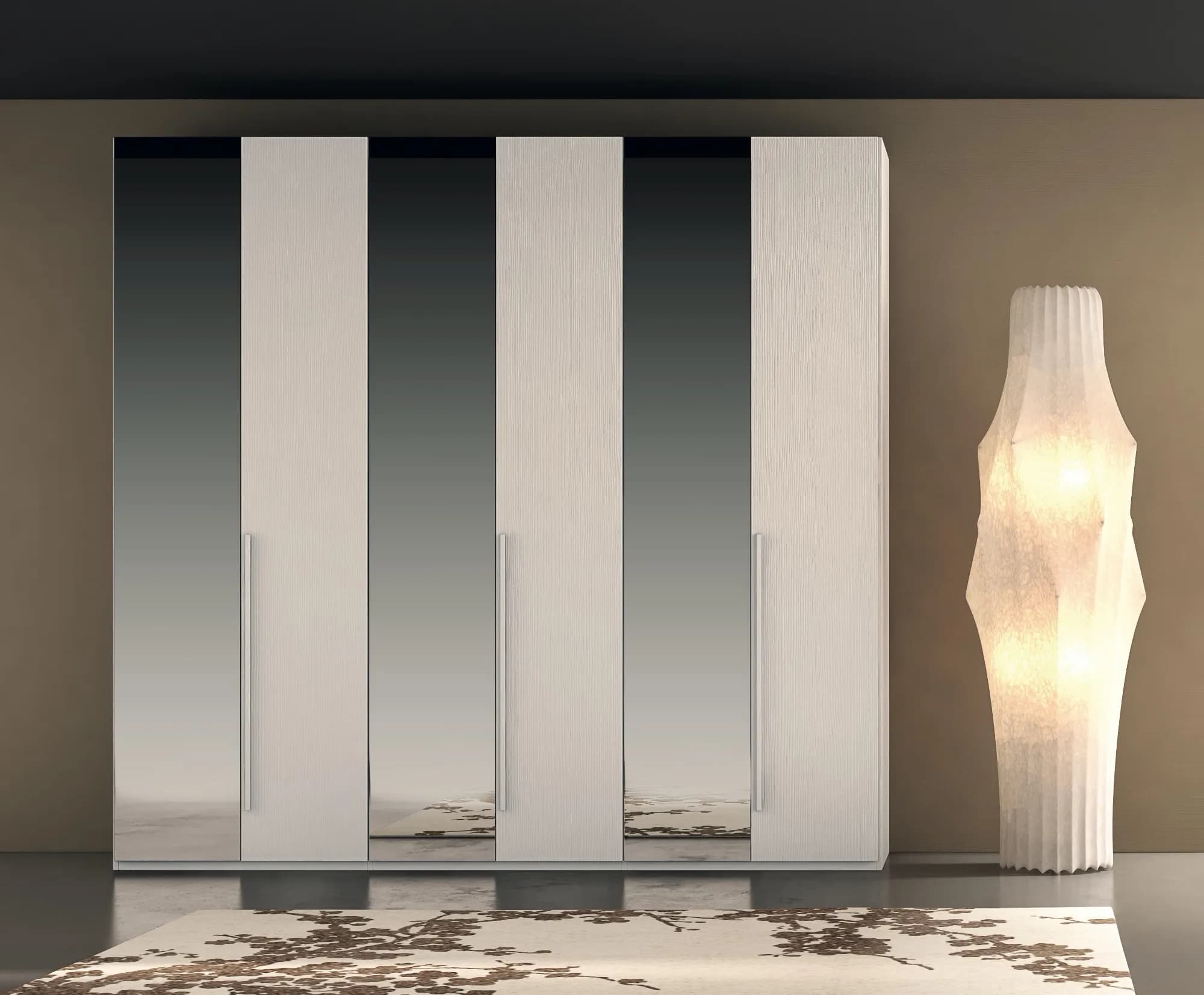 Armadio "Mirror 3B" con specchi a tutta altezza — design moderno e super capienza | Prezzo outlet imperdibile
