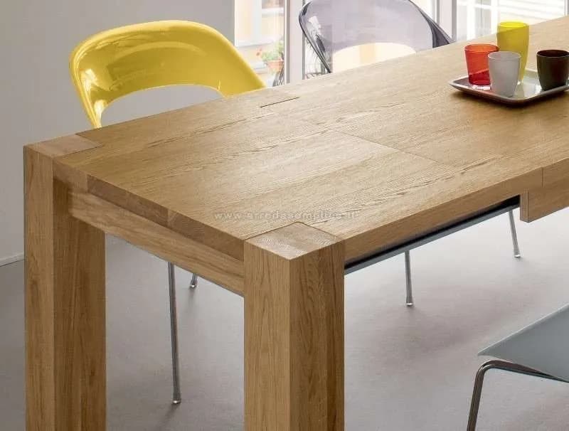 Tavolo Bio Chic di Domus Arte in rovere massello - Prezzo outlet