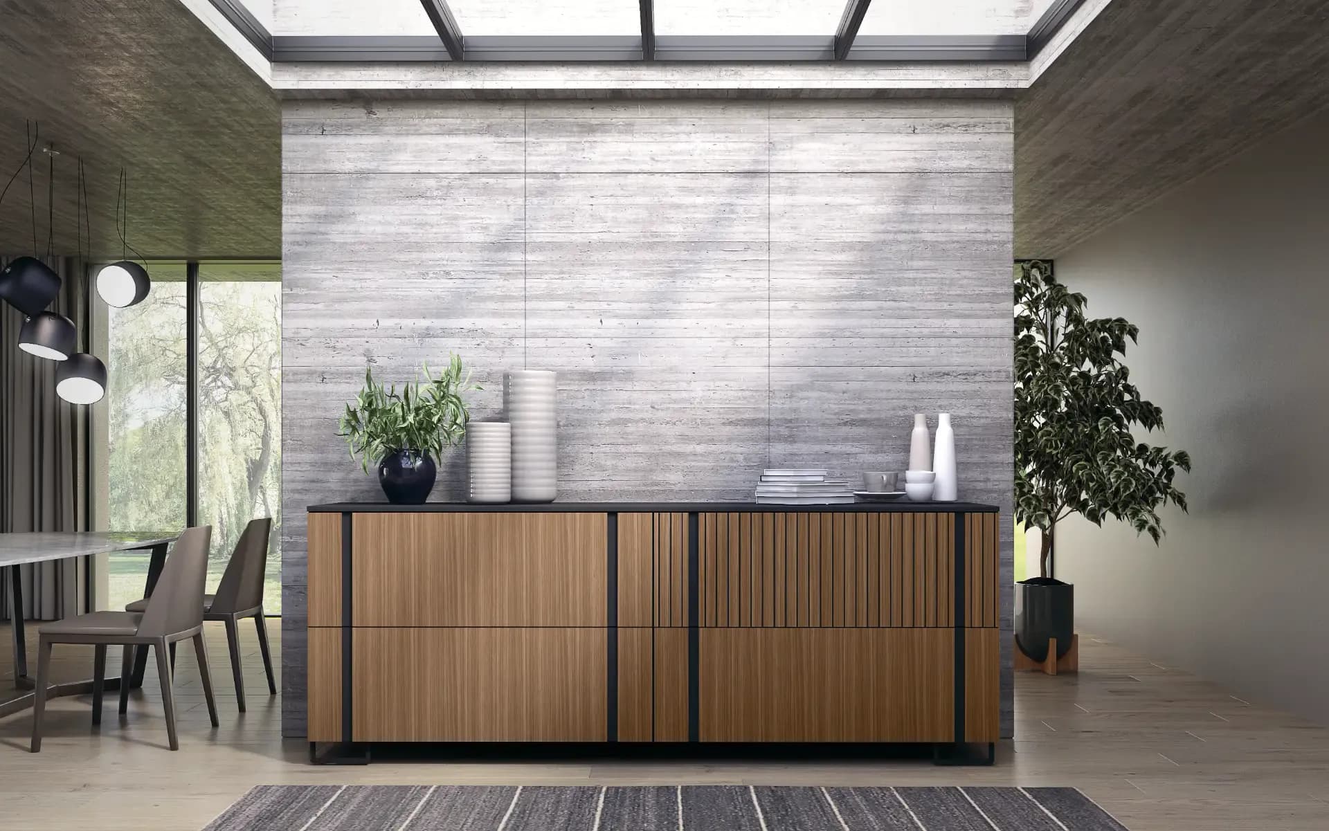 Madia Riga – Design materico dal carattere deciso