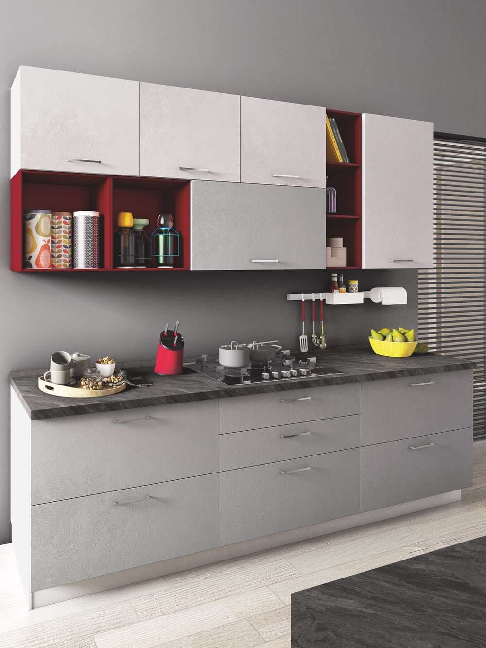 Cucina Moderna New Smart: Massima Capienza e Versatilità