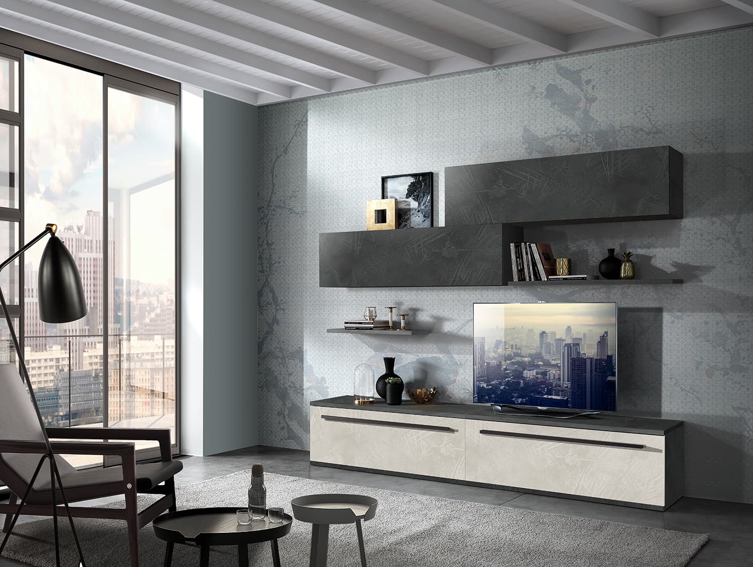 Soggiorno SG05: Estetica e Funzionalità in Perfetta Armonia